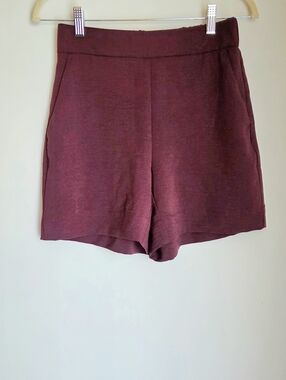 Nine West Maroon High-Waist  Shorts Size XS
